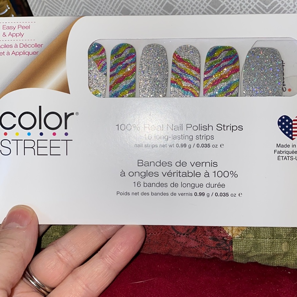 Colorstreet nail strips glitter design